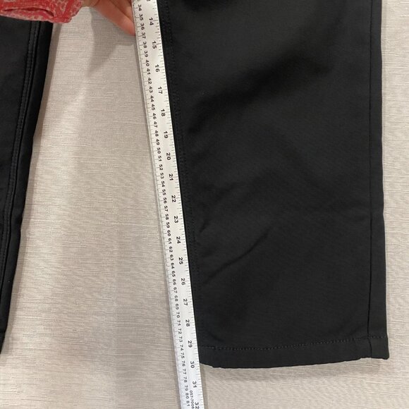 CAT Caterpillar Work Pants Mens 38 x 30 Black Canvas Fleece Lined Insulated - Picture 7 of 11